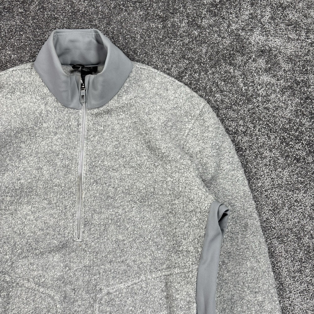 Lululemon Tundra Trek 1/2 Zip Pullover Jacket Men's Medium Sherpa Wool Grey - Picture 4 of 12